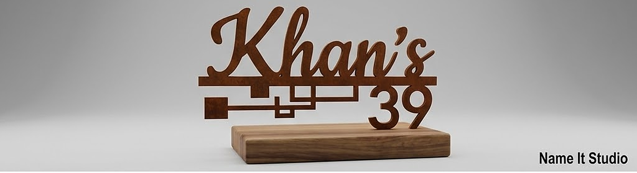 Khan Corten: Corten-steel inspired family lettering with a warm, architectural finish.